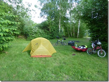 Our MSR tent at Campix Campienge district