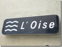 Sign for River L'Oise