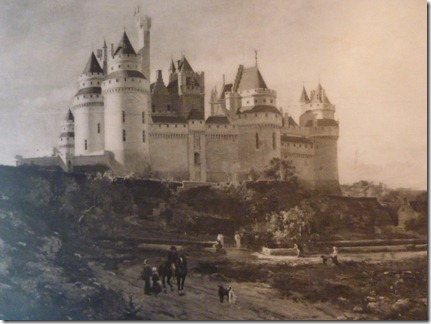 Painting of chateau de Pierrefonds