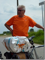 Locals ride to shops on bikes