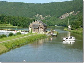 River and channel to lock divert