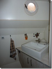 Sink in bathroom- heated flooring