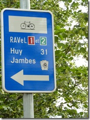 The RAVeL bike signs 