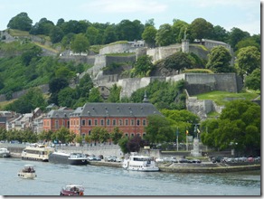 Castle overlooking Dinant Belgium