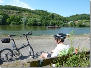 A rest stop along the Meuse