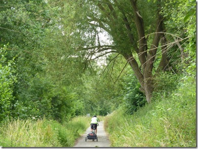 Bike trail between the towns