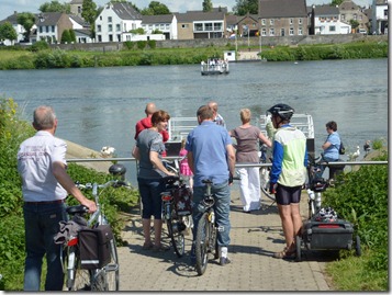 Waiting for the ferry from Belgium to Holland