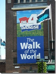 Advert for the 4 day walk in Nijmegen