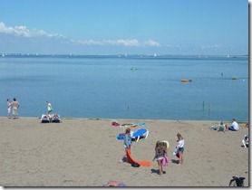 Beach on Isjeelmeer near Amsterdam